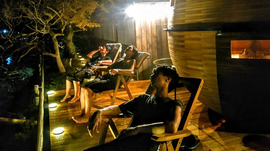 あわくら温泉元湯 サウナデッキ