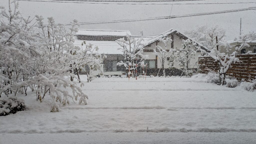 西粟倉村の冬・雪景色