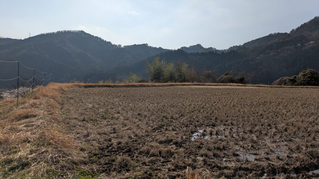 春の西粟倉村の風景
